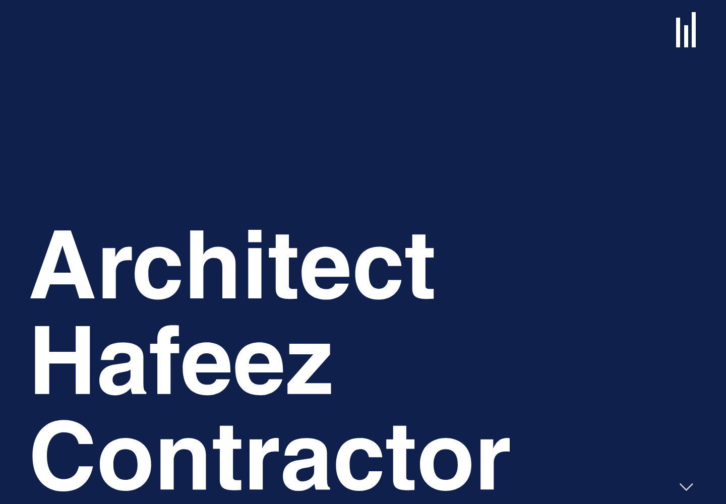 Architect Hafeez Contractor website homepage